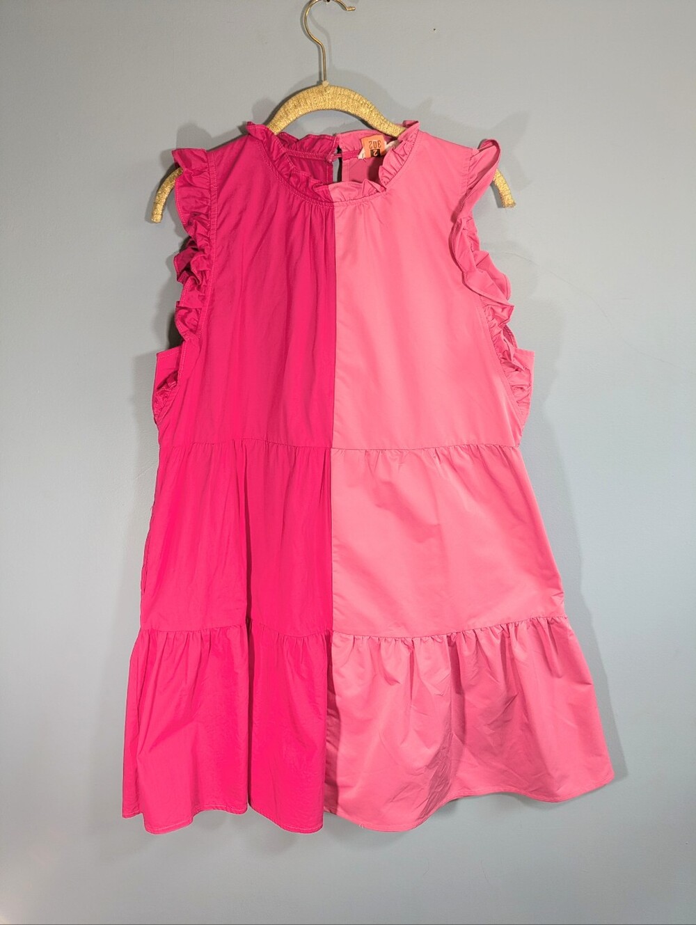 THML Think.It Through Magenta Pink Colorblock Dress - Picture 2 of 5